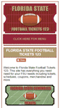 Mobile Screenshot of floridastatefootballtickets123.com
