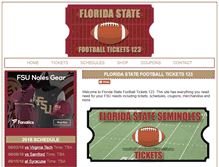 Tablet Screenshot of floridastatefootballtickets123.com
